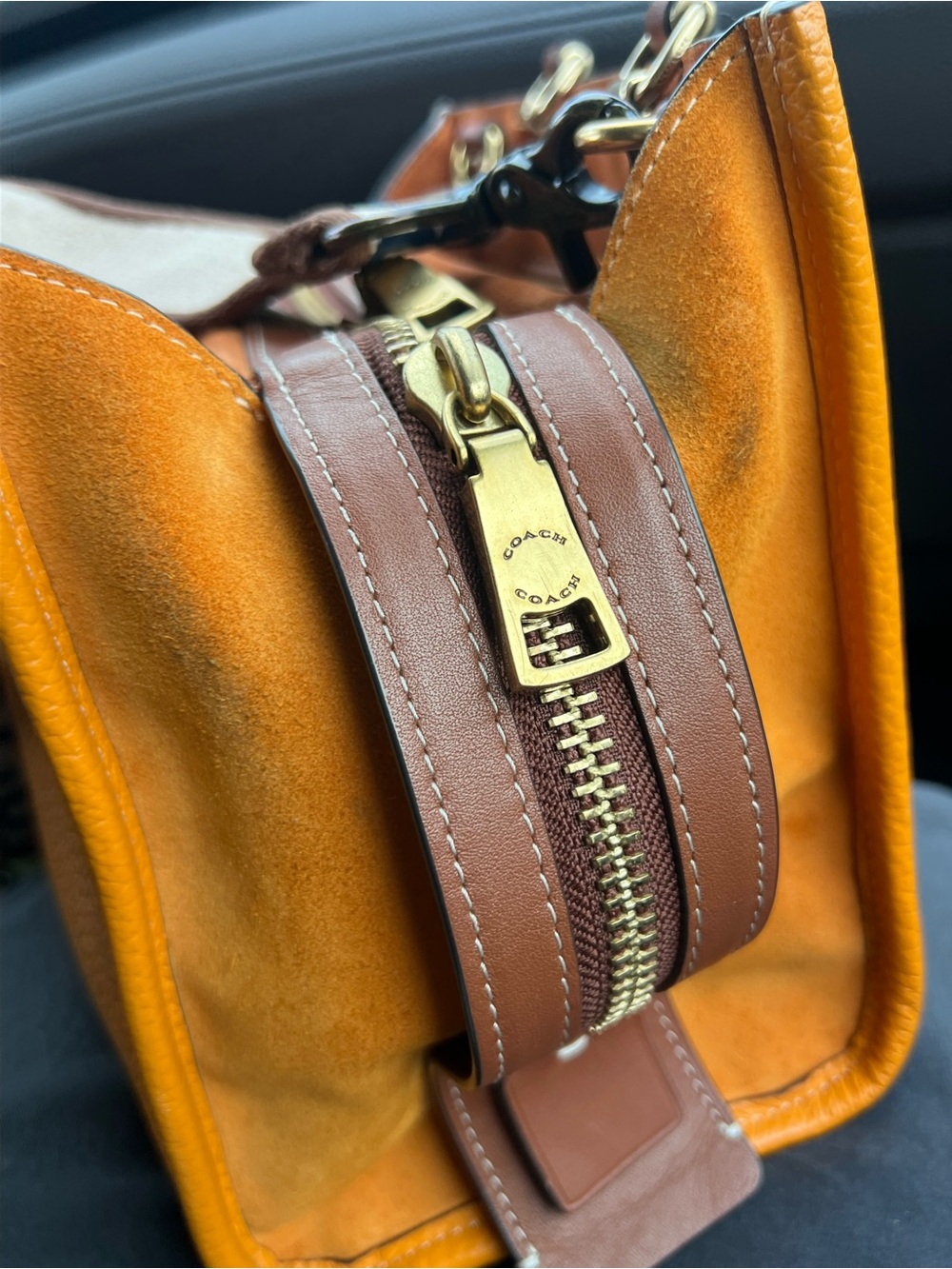 Coach Rogue 25" in Orange papaya color. - Picture 11 of 12